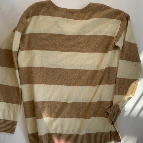 Vineyard Vines 100% Cashmere Striped V-Neck Pullover Sweater Size Small - Picture 4 of 8